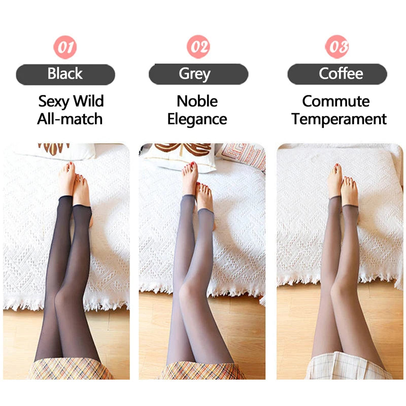 Collants thermiques transparents – Élégance et chaleur